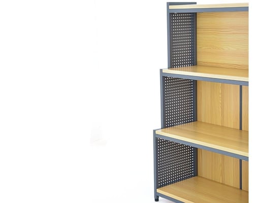 استاند 4رف خشب جوانب مخرم ظهر مغلق