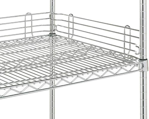 حواجز اطراف رفوف الشبك الكروم