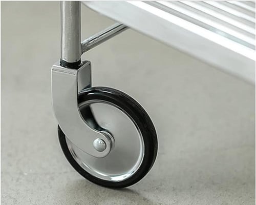 عربية تقديم زجاج 2 رف استيل TR004