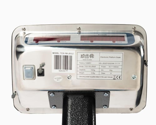 ميزان طبلية الكتروني بشاشة رقمية رف كو 150 كجم