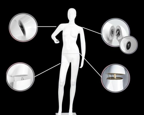 مانيكان نسائي بلاستيك بدون راس