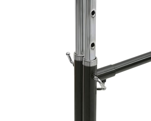 ستاند تعليق ملابس تايواني مزدوج متحرك قابل للتمديد