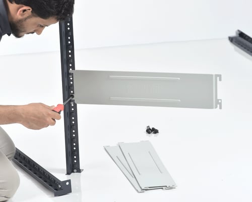 رفوف عرض وتخزين حديثة رمادي مع بيج فاتح حمولة 300...