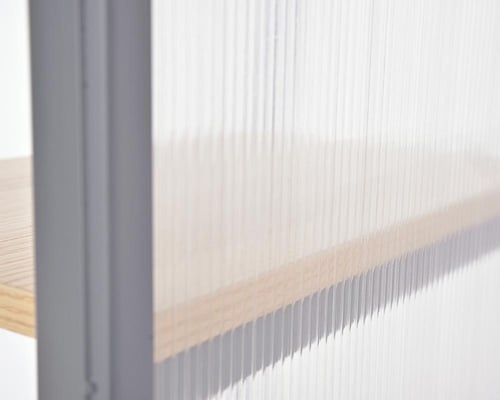 استاند 5 رف ظهر زجاج مخطط