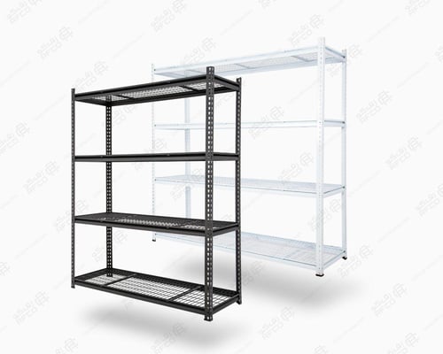 ارفف حديد اسود 4 رفوف شبك حمولة 200kg لكل رف