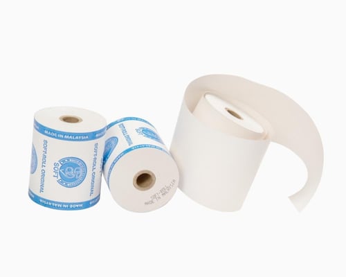 رول ورق طابعة فواتير حراري ماليزي 70*80*12 ملم - ر...