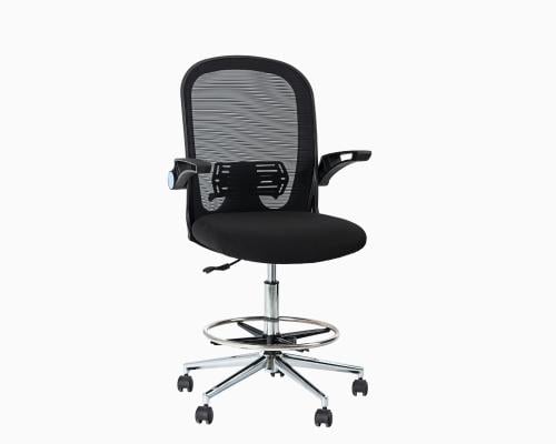 كرسي مكتبي شبكي مع دعامة قدمين دائرية