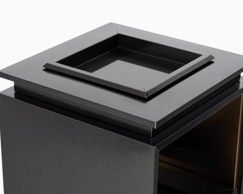 طفاية وسلة مهملات درج سحاب فندقية فاخرة