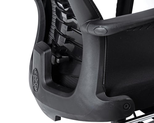 كرسي مكتبي شبكي بمسند للقدمين