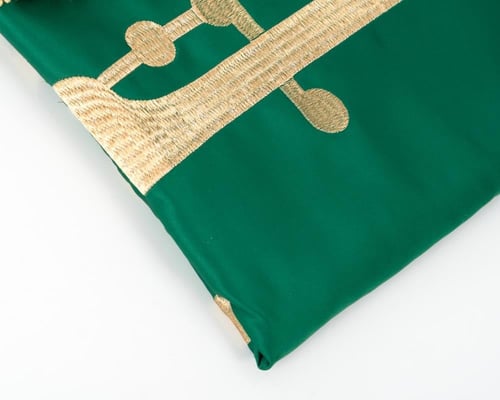 علم المملكة قماش ذهبي مطرز - داخلي