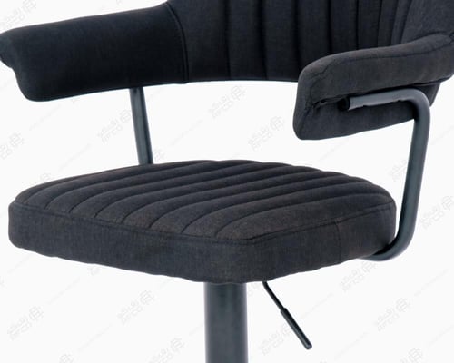 كرسي كاشير ابو يد قماش اسود