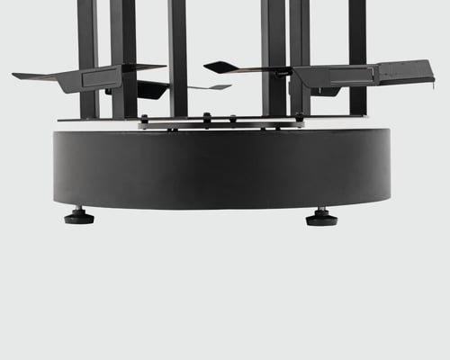 استاند عرض احذية سداسي دوار