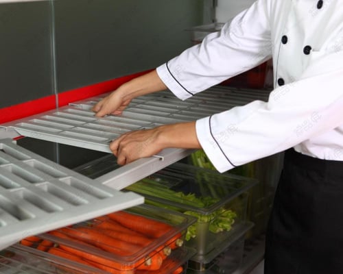 رفوف تخزين ثلاجات تبريد فايبر مخرم