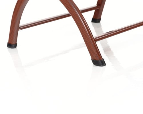 حامل حقائب فندقي معدني لون خشبي