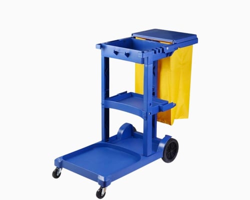 عربة نظافة كيس اصفر