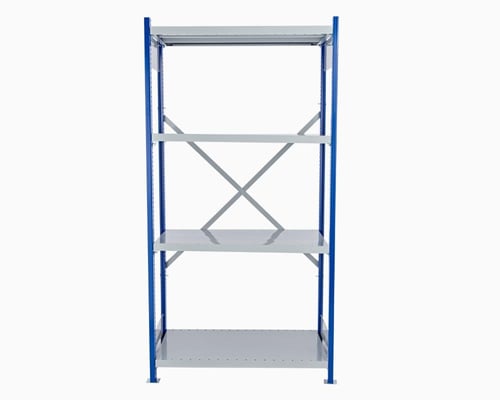 رفوف حديد موديل X حمولات متوسطة