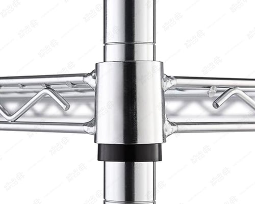 رفوف شبك كروم تايواني 4 ارفف حمولة 250kg لكل رف