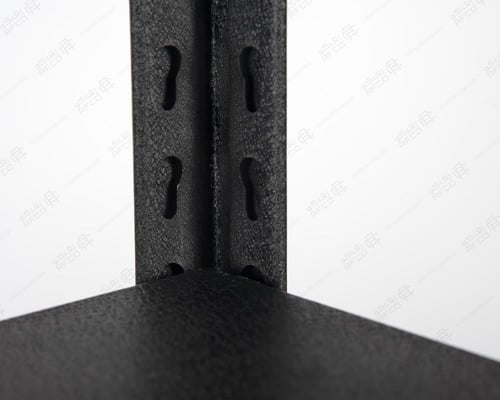 رف تخزين حديد أسود بـ 5 ارفف صاج – حمولة 200 كجم ل...