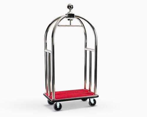 عربة نقل عفش فنادق فضي صغير