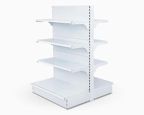 رفوف سوبرماركت وسطي 100*35 سم ابيض