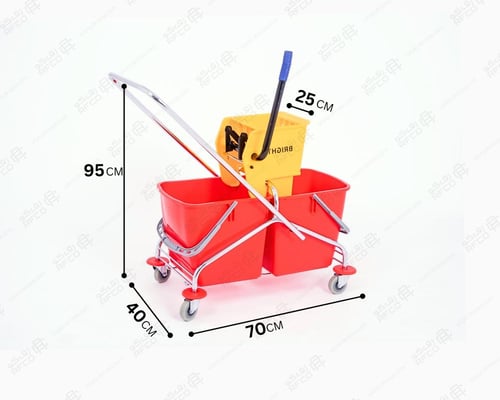 عربة نظافة 2 دلو
