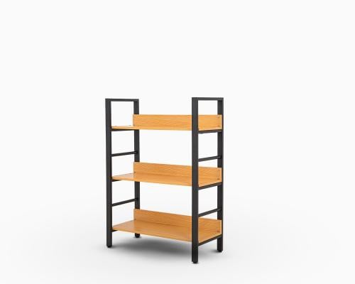 رفوف خشب 3 رف ارتفاع 110 سم