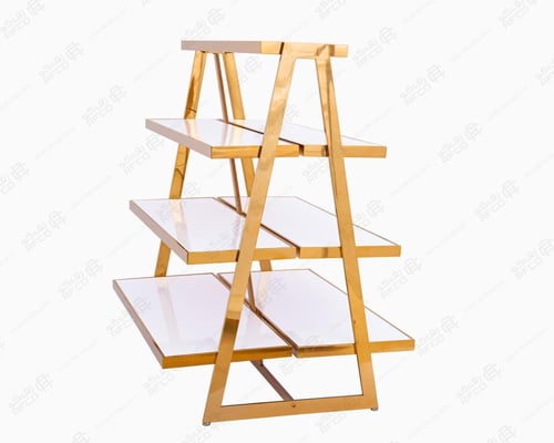 استاند عرض رفوف مدرج ذهبي