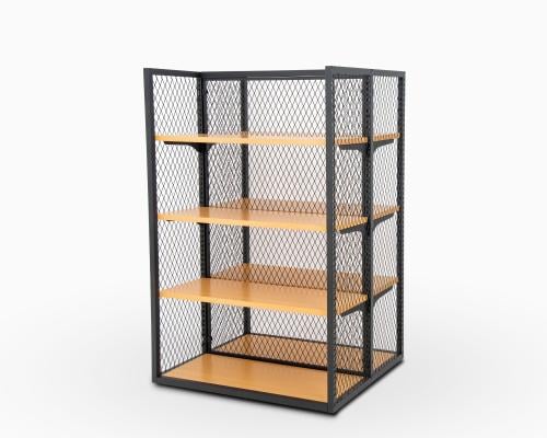 وحدة رفوف سوبرماركت 1 متر جانبين