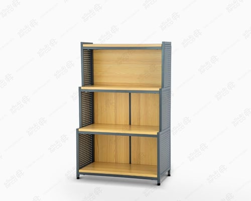 استاند 4رف خشب جوانب مخرم ظهر مغلق