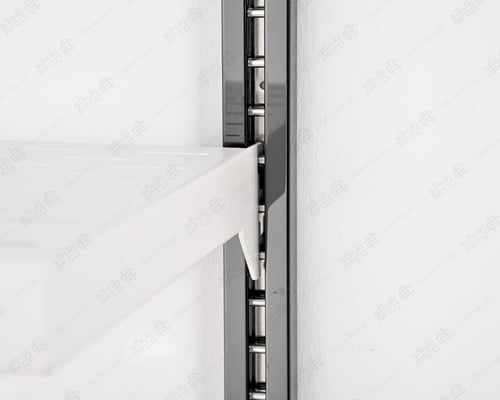 عمود تثبيت رفوف جدارية مفرز استيل