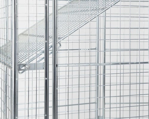 عربة تخزين لوجستية مجلفنة للمستودعات قابلة للطي