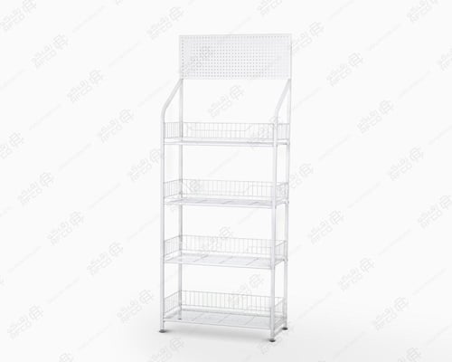 استاند 4 رف شبك مستطيل مع واجهة مخرمة