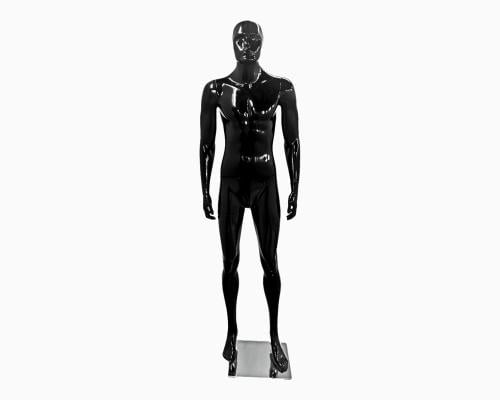 مانيكان رجالي بلاستيك اسود براس MB2