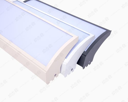 لوحات اعلانية على رفوف السوبرماركت مقوسة 100*35 سم...