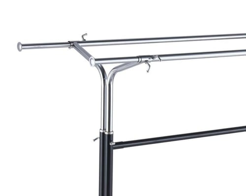 ستاند تعليق ملابس تايواني مزدوج متحرك قابل للتمديد