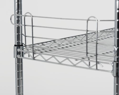 حواجز اطراف رفوف الشبك الكروم