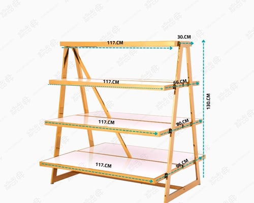 استاند عرض رفوف مدرج ذهبي