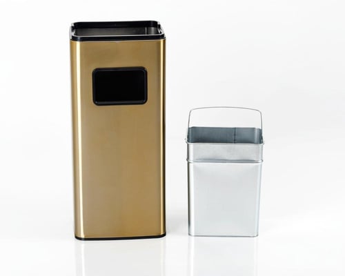 طفاية سجائر مع سلة مهملات فندقية