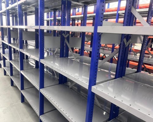 رفوف حديد موديل X حمولات متوسطة