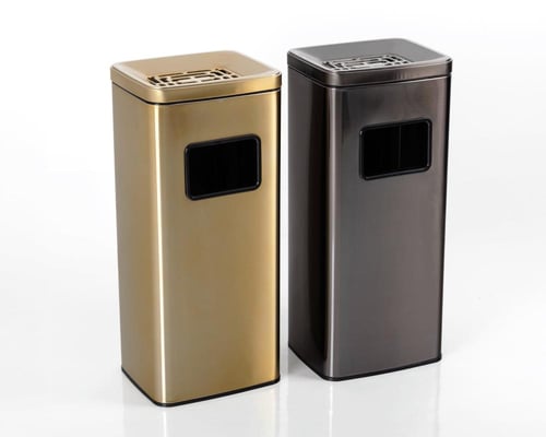 طفاية سجائر مع سلة مهملات فندقية