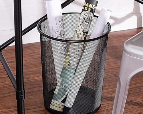 سلة مهملات ورقية شبك