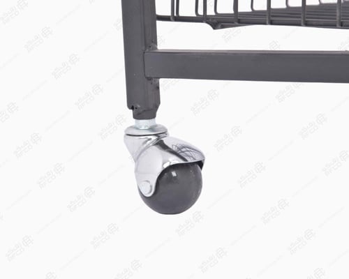 استاند سلات تسالي شبك بعجلات 60*40 سم