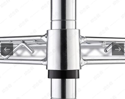 كليبس بلاستيك حامل رف الشبك الكروم