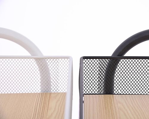 استاند 4 سلة مع خشب