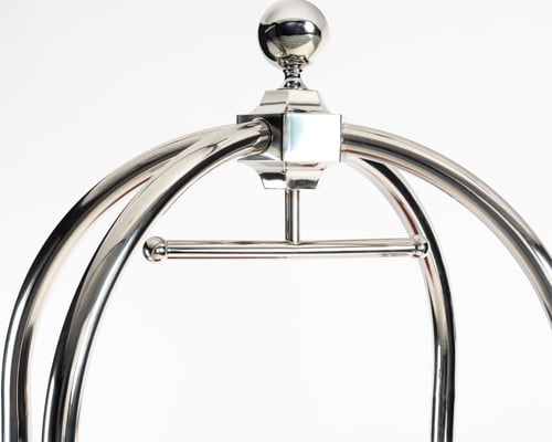 عربة نقل عفش فنادق فضي صغير