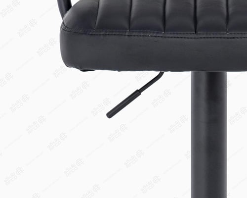 كرسي كاشير ابو يد جلد اسود- جديد