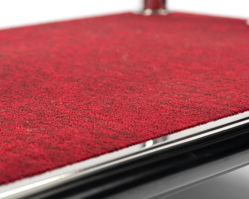 عربة استقبال فندقية فضي كبير