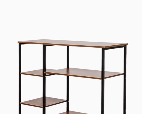 رف ديكور خشب بخزنة