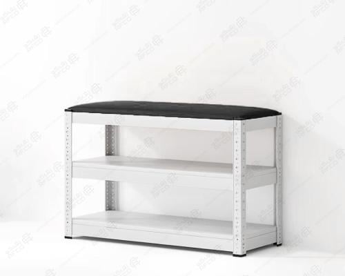 رفوف احذية بجلسة جلد سهلة التركيب 28*46*75 سم