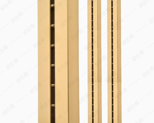 عمود تثبيت رفوف جدارية مفرز استيل